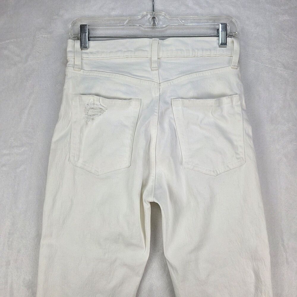 Gap Cheeky Straight Sky High White Jeans Womens Size 26 Regular - Picture 12 of 13